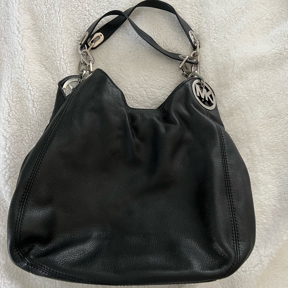 Black Michael Kors Hobo Handbag EUC